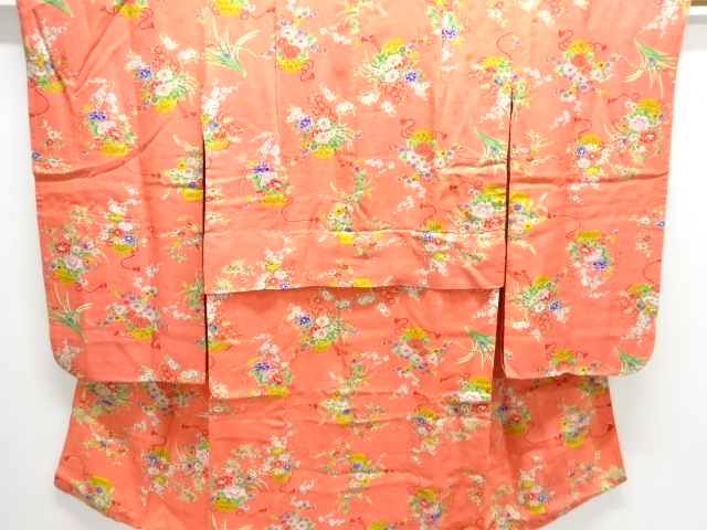 Japanese Kimono / Chirimen Kinsha Combined weave